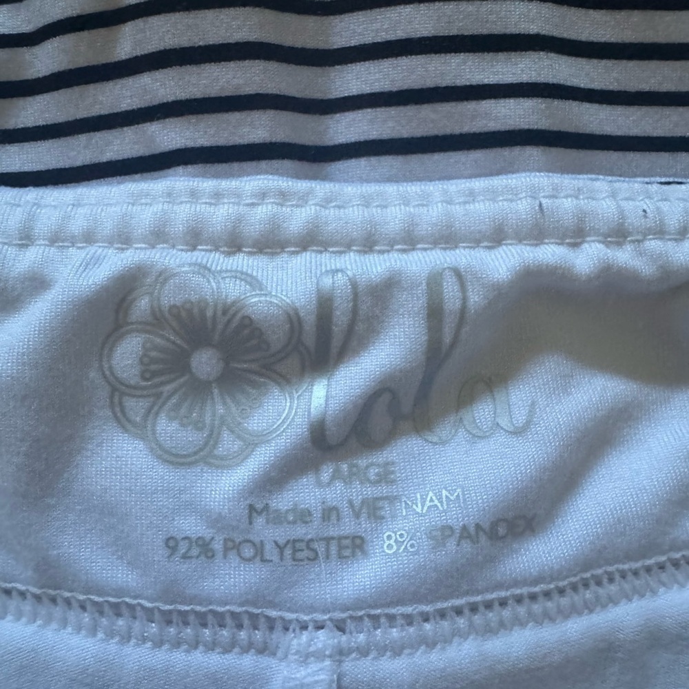 White Sport Skort With Black Stripes Size L - Picture 3 of 7